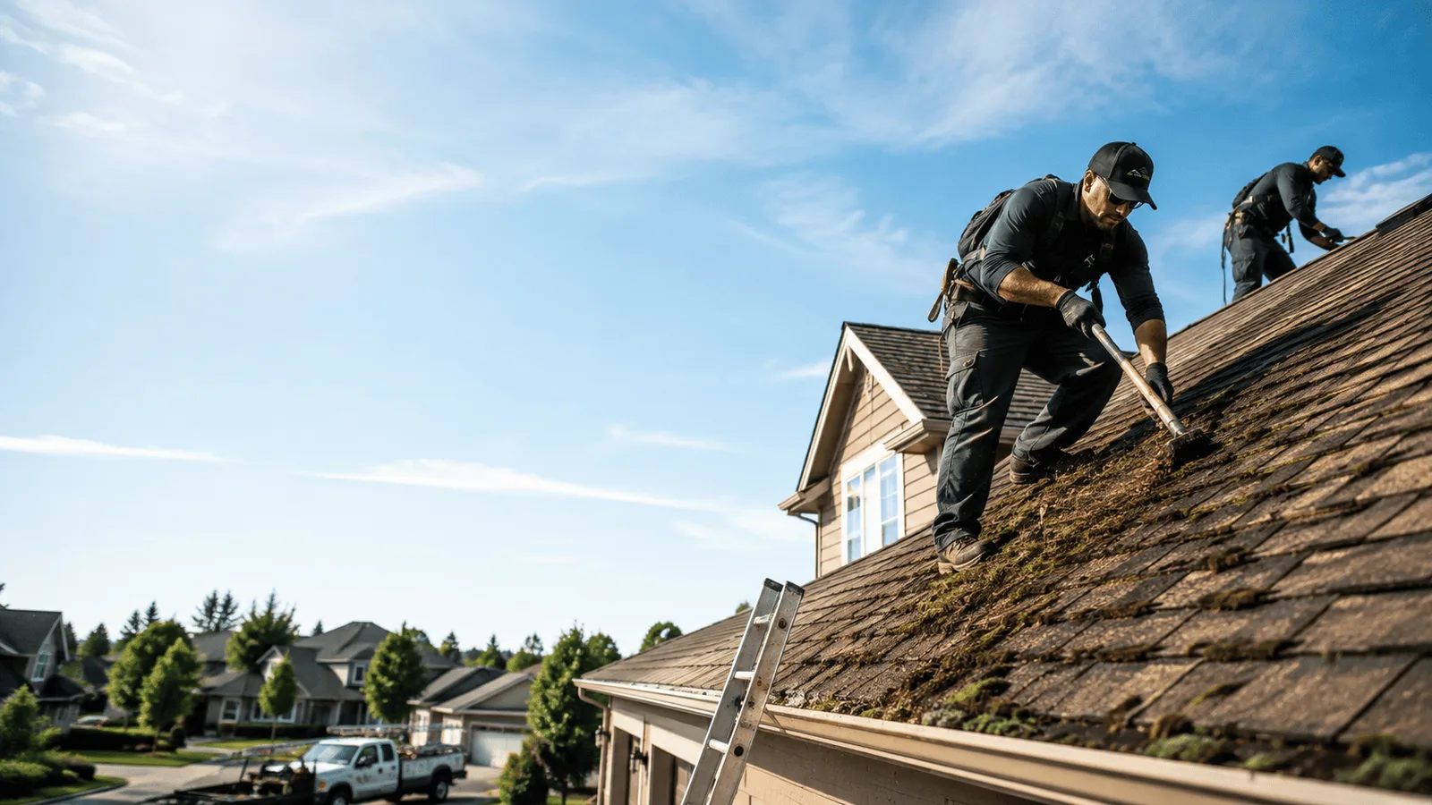 Roof Moss Removal in Morrison, IL near me